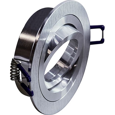 Faretto Incasso Toy Orientabile Tondo Alluminio Alluminio Satinato 1 Luce Gu10