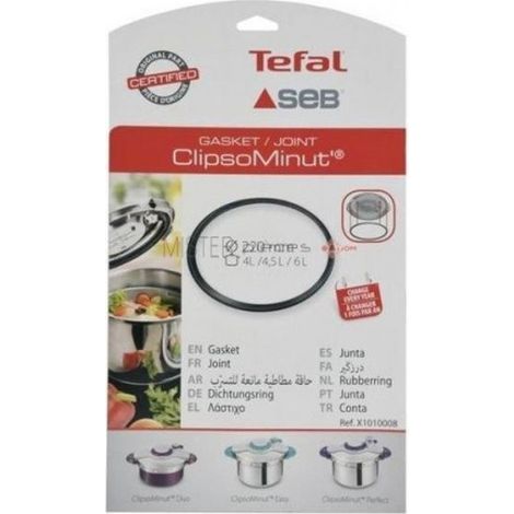 Seb Clipso Minut Junta de silicona 22 cm negro para olla a presión