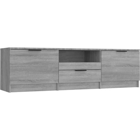 Mobile TV multimediale scaffale per televisione televisore buffet sala da pranzo soggiorno camera da letto sonoma 140 x 35 x 40 cm derivati del legno grigio 020028387