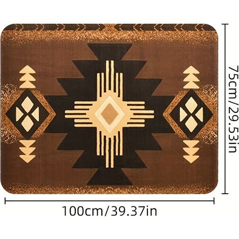 Tapis pour coffre de voiture, tapis de protection contre la poussière, résistant à l'usure et à la saleté, facile à entretenir - 75 x 100cm [Velours cristal, fond en plastique]