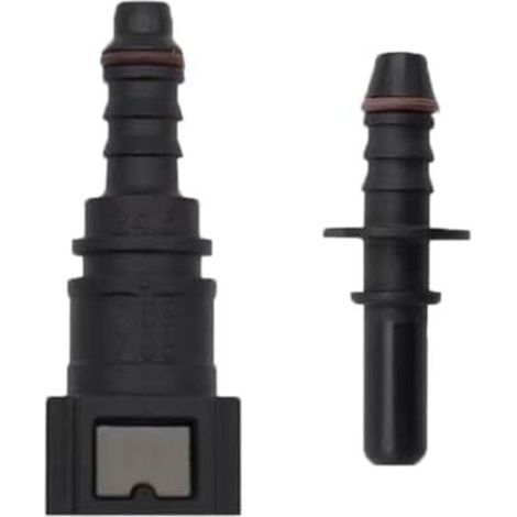 2 Pcs Connecteur de Tuyau Carburant Voiture, Voiture Conduite Libération Rapide Mâle Connecteur, 55,5mmx23,5mm, Noir, 7,89-ID8 - (1/5)