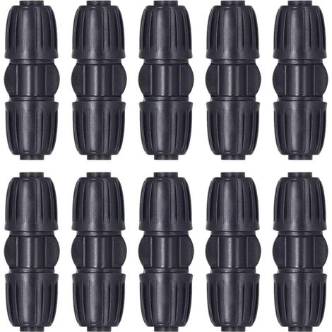 10 pièces connecteurs droits connecteurs goutte à goutte raccords de tuyau d'eau 16mm PE tuyau tuyau d'eau goutte à goutte système d'irrigation H291