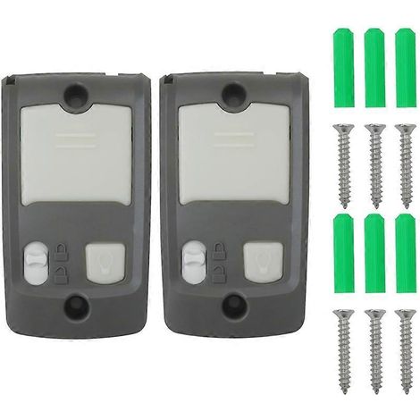 Lot de 2 consoles murales 39165R pour ouvre-portes de garage, compatibles avec les boutons muraux Genie série II, Sure Lock et commande d'éclairage. (1/5)