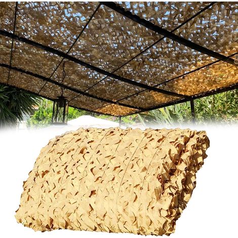 1 Filet De Camouflage 3x5M, Tissu Oxford 210D, Résistant Intempéries, Pour Chasse Camping Jardin