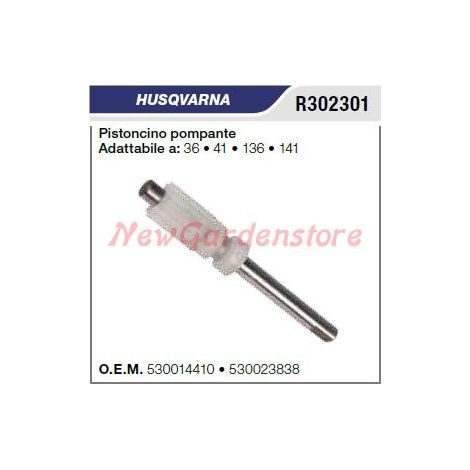 Pistoncino pompante olio HUSQVARNA motosega 36 41 136 141 R302301