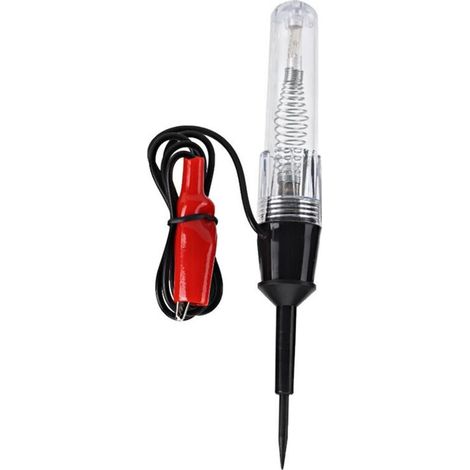 Penna tester di tensione elettrica per autoveicoli 6-12V, tester di circuiti, sonda di rilevamento - Crezuo (1/4)