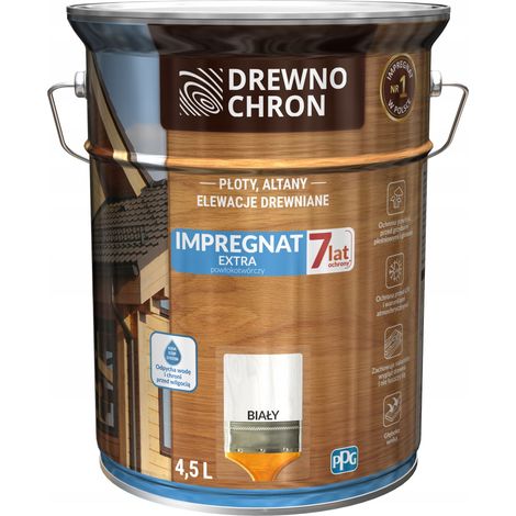 Drewnochron Extra Imprégnation Film-forming blanc 4,5 l 1 pc.