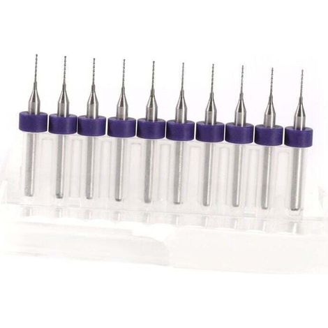 YMYNY 10pcs Micro Twist Drill Bits for PCB, Precision 0.5mm Drill Accessories (0.5mm) (1/4)