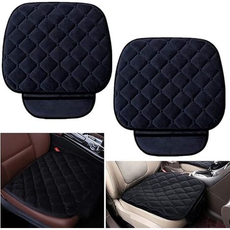 Cojines para asientos de coche, tapicería de asientos, cojines para respaldos, cojines para asientos delanteros, cojín para asiento del conductor en forma de cuña, confort para viajes, color negro. (1/5)