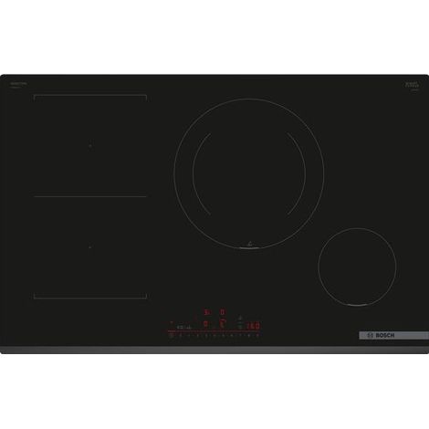 Bosch – Table à induction 4 foyers – Zone de cuisson modulable – Largeur 80.2 cm – Puissance 7400W – PVS831HC1E