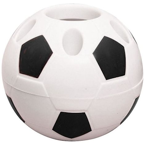 Porte-stylo en forme de ballon de football, porte-brosse à dents en forme de ballon de football, support de bureau, décoration de table, cadeaux pour étudiants (1/5)