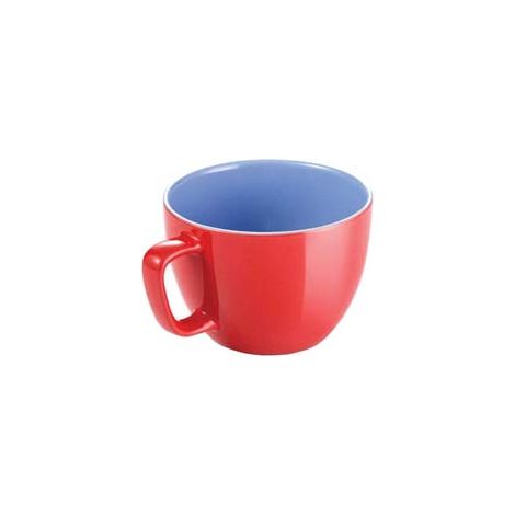 TAZZA JUMBO CREMA SHINE ROSSA ML.600- - ø cm.11x8,5h. - 6 pezzi TESCOMA