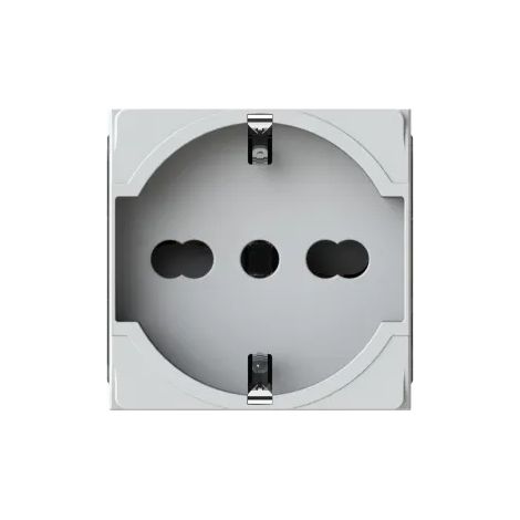 Presa Schuko Compatibile Bticino Matixgo Bianco (4 Box Cod. 4Bpp40.Jw)