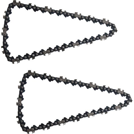 Kit de 2 chaînes de tronçonneuse 6 pouces 36 maillons, lame de coupe en acier allié, 36 maillons d'entraînement, pour le travail du bois (1/5)