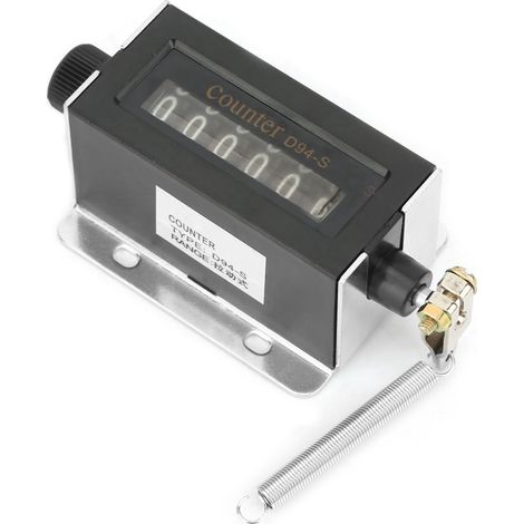 Compteur mécanique à tirage réinitialisable à 6 chiffres D94-S 0-999999 (1/5)