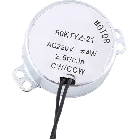 moteur de retournement d'œufs rotatif CW/CCW pour incubateur avec connecteur (220 V)