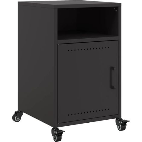 Maison Exclusive - Nachttisch Schwarz 36x39x59 cm Stahl