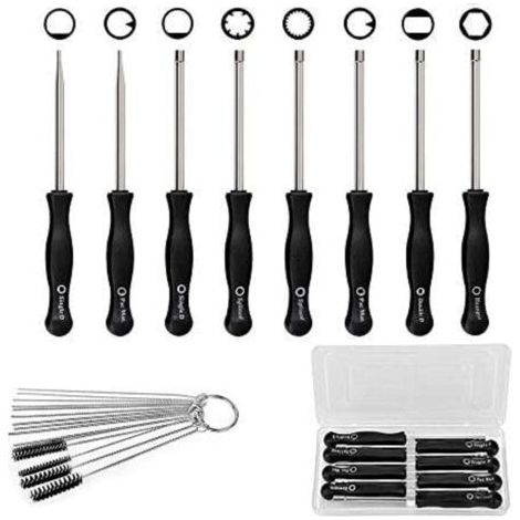 Kit 8 Pièces Tournevis Réglage Carburateur 2 Temps Moteur Outil Ajustement Petit Carburateur Universel