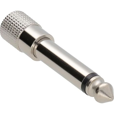 Métal 3,5 mm Stéréo Femelle Vers 6,35 mm Mono Jack Fiche adaptateur (1/2)