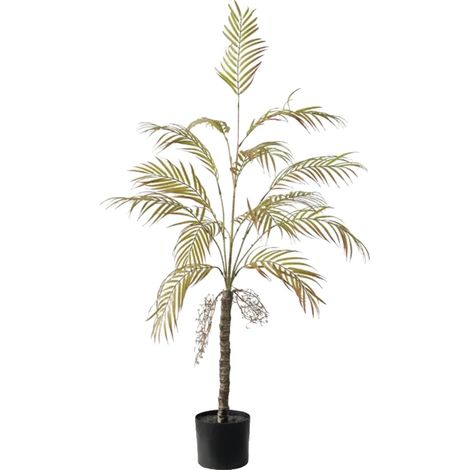 Künstliche Palme, realistisches Design, einfache Montage, 120 cm, rot (1/2)