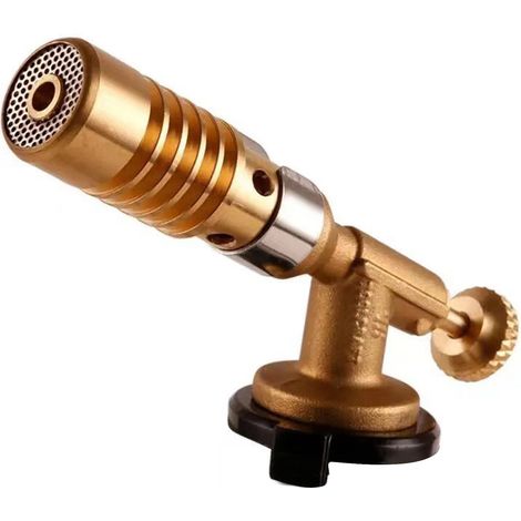 Bouteille de gaz butane avec pistolet chalumeau portable flamme pour barbecue, chauffage haute température et allumage (1/5)