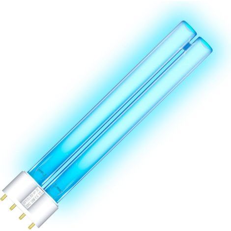 Replacement UVC 18W Bulb, 2G11 Base, Quartz Glass, Pond Filter, Aquarium (1/5)