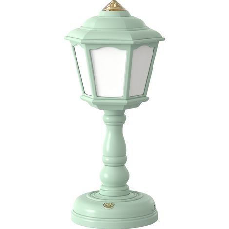 Lampe de Table rétro à LED, chargement USB, veilleuses tactiles à intensité réglable, Mini lampe de rue, lampe de chevet, décoration de chambre(vert) (1/5)
