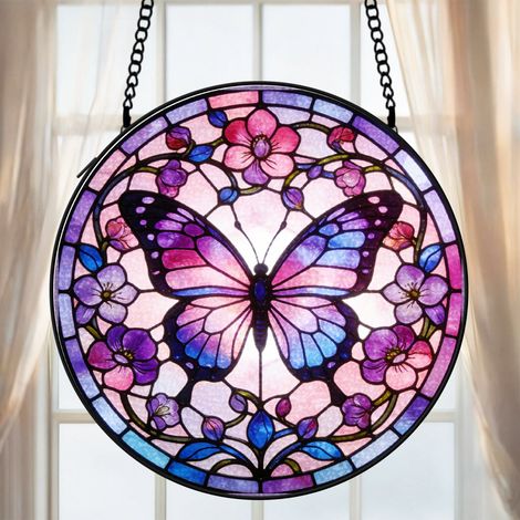 Attrape-soleil vitrail perroquet 30 cm décoration suspendue fenêtre animal lumineux cadeau (1/5)