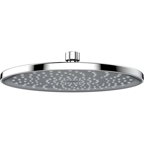 Pommeau de douche de tête électroplaqué de 25 cm (10 pouces), facile à nettoyer, large buse adaptée à la douche. (1/2)
