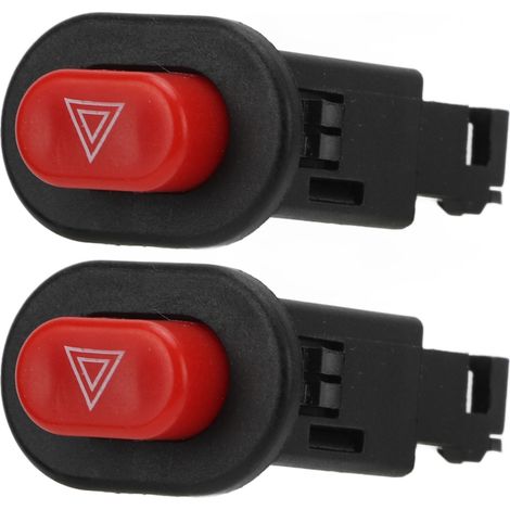 Bouton Interrupteur Feux de Détresse Double Flash Commande pour Moto Scooter (1/5)