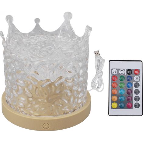Ortviai Projecteur Lumineux à Effet Ondulation d’Eau RGBW, 16 Couleurs, Télécommande Incluse, USB 5V, pour Chambre & Bureau (1/5)