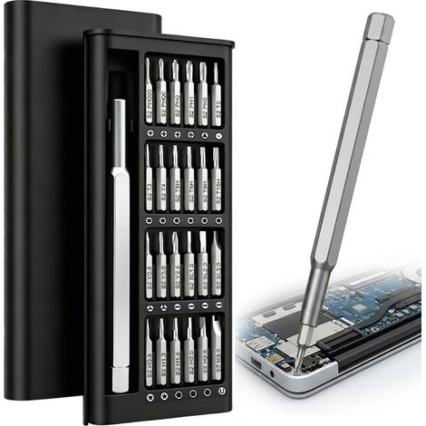 Mini Tournevis Lunettes Opticien 24 en 1 Kit De Tournevis de Précision (1/5)