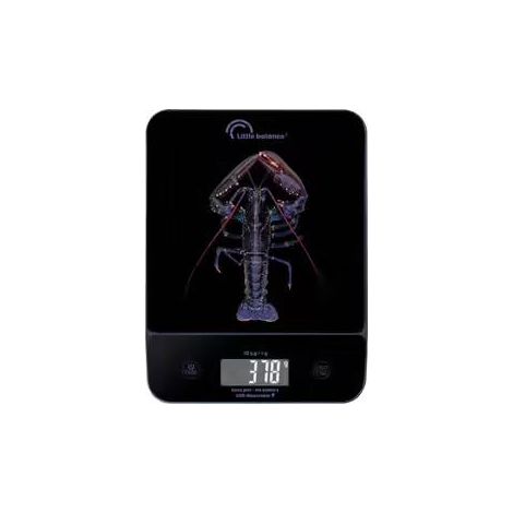 Küchenwaage Little Balance 8710 schwarz 10 kg Glas