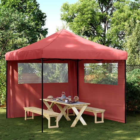 Party-Zelt Bordeauxrot 292 x 292 x 315 cm Oxford-Stoff