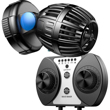 CW-110 Wavemaker Umwälzpumpe, 500-4000 l/h, 10 W, mit Steuerung, magnetischer Befestigung, für Aquarien, Meerwasser, Süßwasser, Brackwasser (1/5)