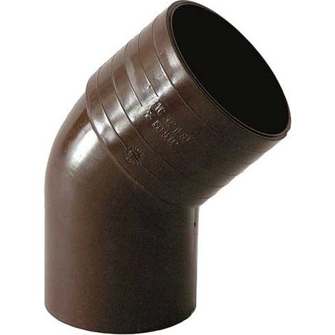 Curva tonda 45° per pluviali : Colore - Marrone, Diametro - 80