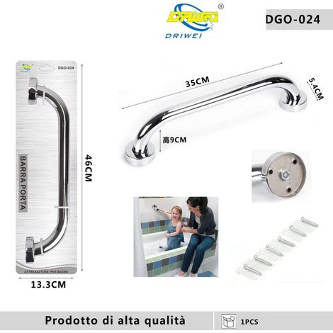 BARRA PORTA SICUREZZA DA PARETE MANO SUPPORTO ARREDO BAGNO CASA CUCINA DGO-024