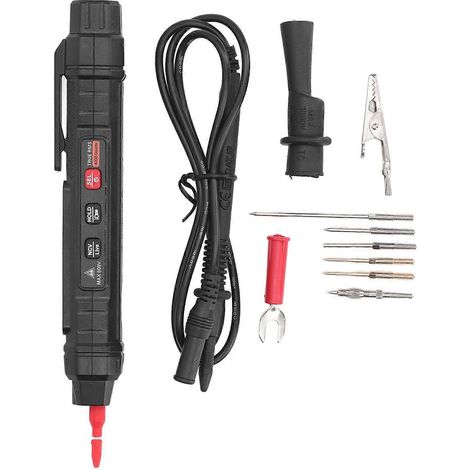 Multimètre numérique professionnel intelligent de haute précision en forme de stylo pour électriciens