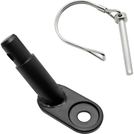 1 Attelage, Acier, Noir, Fixation sécurisée, Remorque vélo, Animal de compagnie (1/5)