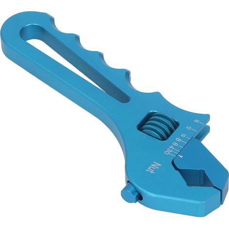 Clé à tuyau réglable en aluminium léger AN3-AN16 pour raccords de tuyaux aviation bleus (1/5)