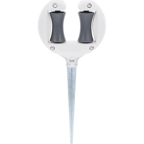 Gartenschlauchhalter aus Metall und Abs mit Schlauchführung