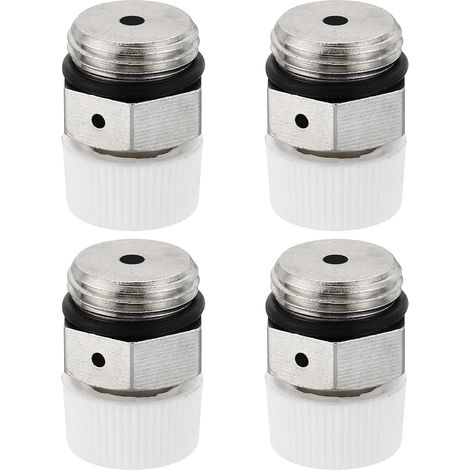 4 Pièces Valves de Purge Automatiques 3/8" avec TêTe en Plastique, Valves de Ventilation en Cuivre pour La LibéRation de L'Air Dans Les SystèMes de Chauffage et de Chauffage (1/5)