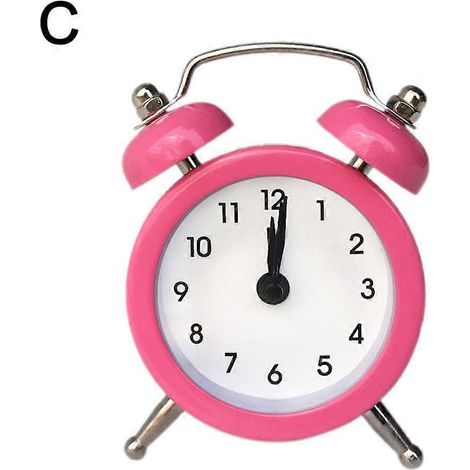 Mini réveil créatif et mignon, réveil électronique en métal, pour la maison OffiPink