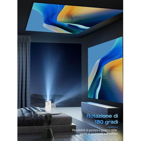 [App intégrée & Android 11.0] Videoprojecteur 2025 Upgraded Mini Projecteur Portable 20000 Lumens 4K Supporte avec WiFi 6 Bluetooth 5.4 Auto Keysto