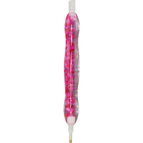 Stylo à strass de 15,8 cm, stylo à peinture strass, kit d'accessoires pour peinture strass, fleur rouge (1/5)