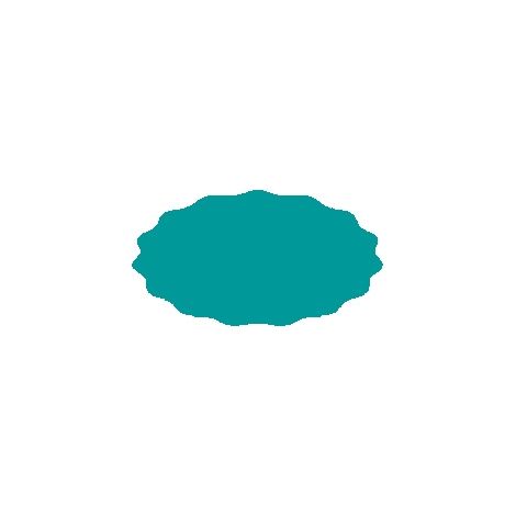 Etichette per barattoli 5,5x3 cm per conserve, 80 pezzi, turchese opaco (1/2)