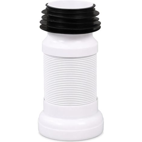 Raccord WC, tuyau de raccordement flexible pour WC mural et WC sur pied – Convient pour tuyau d'évacuation, siphon WC (1/5)