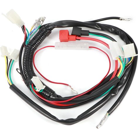 Jeffergarden Faisceau de cblage de démarrage de moteur électrique pour moto Pit Bike ATV Quad 70cc 90cc 110cc 125cc (1/5)