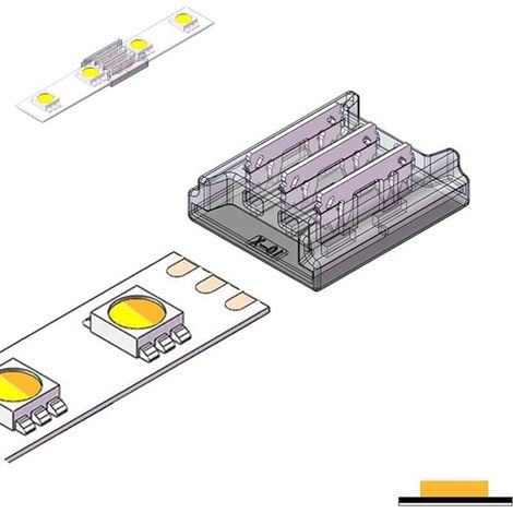 Connettore Rapido per Strisce Led SMD a 3 Pin CCT