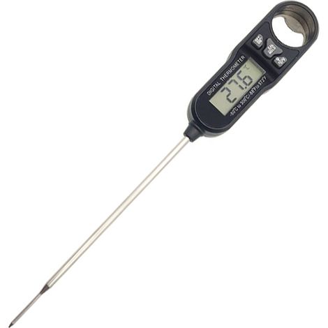 Thermomètre à viande numérique à lecture instantanée avec sonde de température haute précision, thermomètre de cuisson électrique pour la cuisine, le barbecue, le fumoir, les liquides, la friteuse et (1/5)